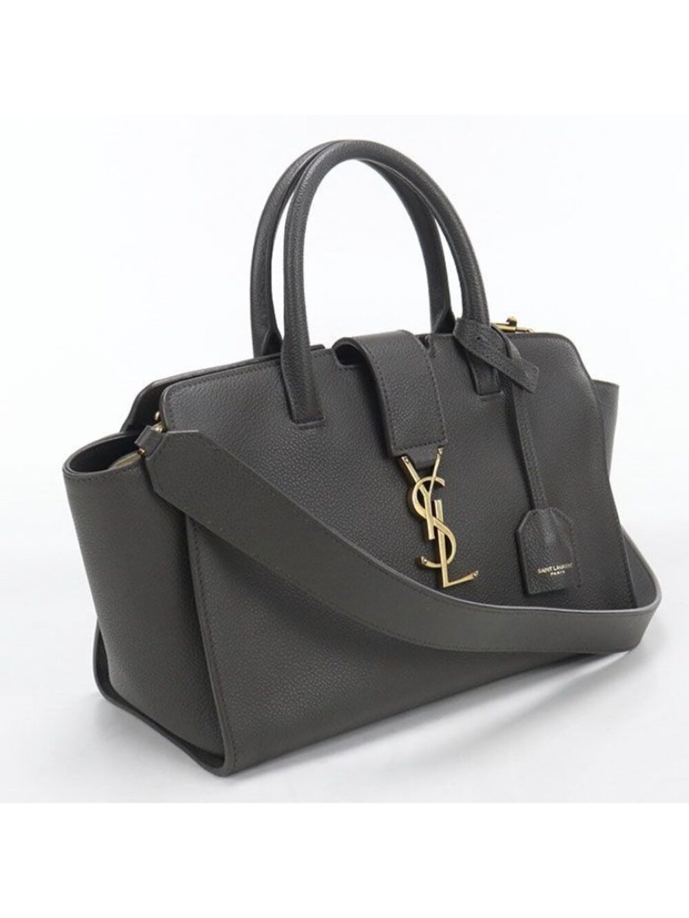 Saint Laurent 2-Way Downtown Cabas Handbag Calfskin